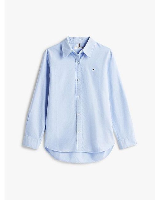 Tommy Hilfiger Relaxed Fit Oxford Overhemd in het Blue