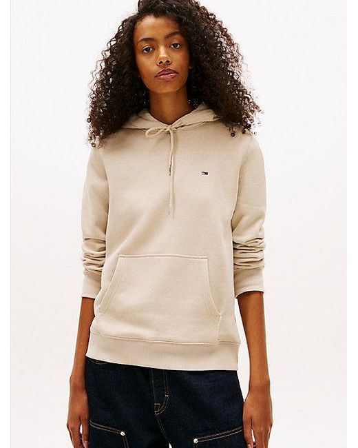 Sudadera Con Capucha, Logo Y Cordón Tommy Hilfiger de color Natural