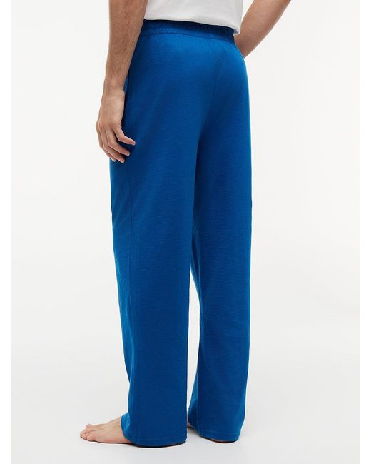 Tommy Hilfiger Blue Flag Embroidery Textured Pyjama Bottoms for men