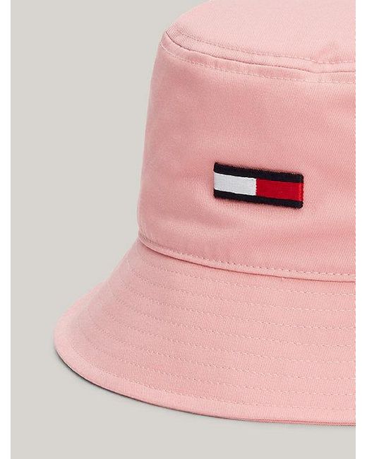 Sombrero de pescador con logo alargado Tommy Hilfiger de color Pink