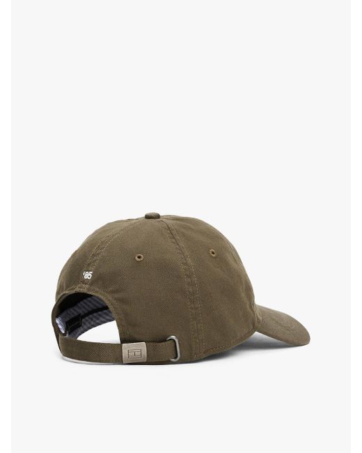 Tommy Hilfiger Brown Hilfiger Flag Baseball Cap for men