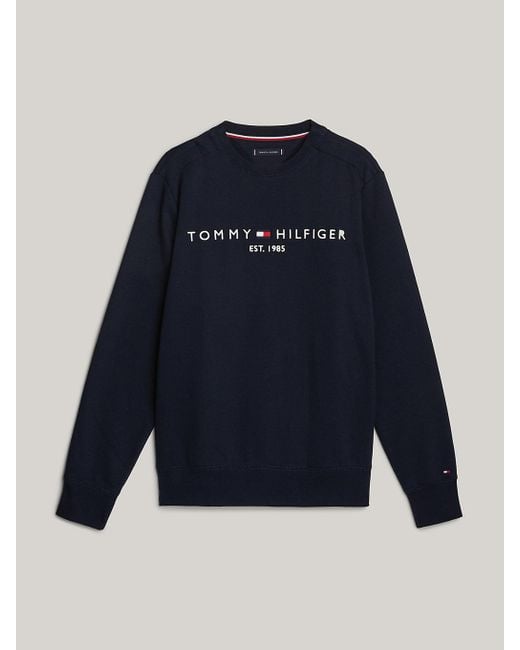 Tommy Hilfiger Blue Adaptive Logo Regular Sweatshirt for men