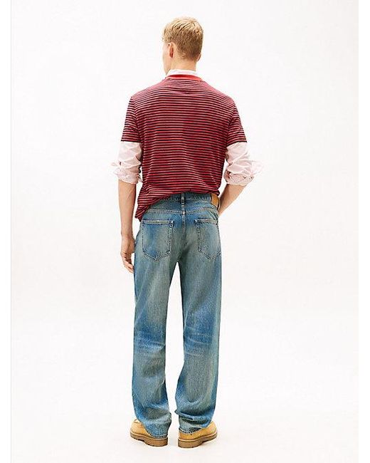 Tommy Hilfiger Jaimie Relaxed Straight Leg Jeans Mit Fade-Effekt in Blue für Herren