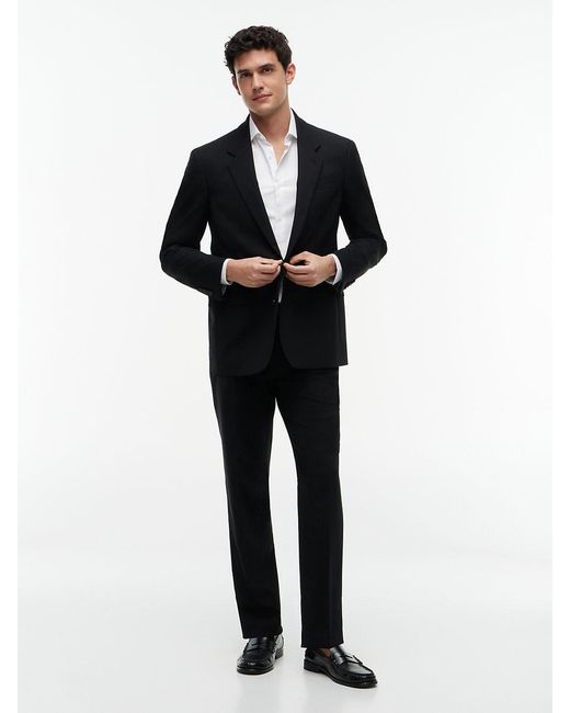Tommy Hilfiger Black Tech Regular Fit Wool Blend Blazer for men