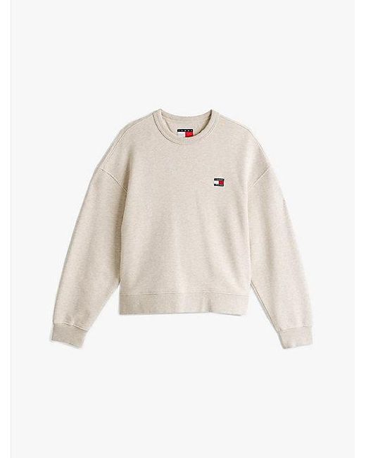 Sudadera Holgada Con Parche De Tommy Tommy Hilfiger de color White