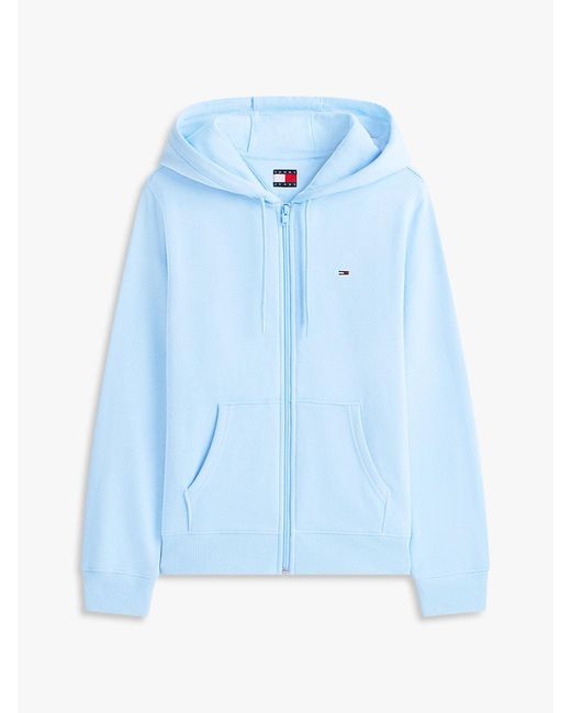 Tommy Hilfiger Blue Brushed Fleece Zip-thru Hoody