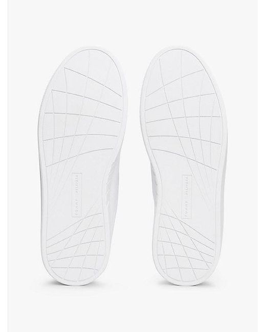 Tommy Hilfiger White Color-Pop Sneaker Aus Leder