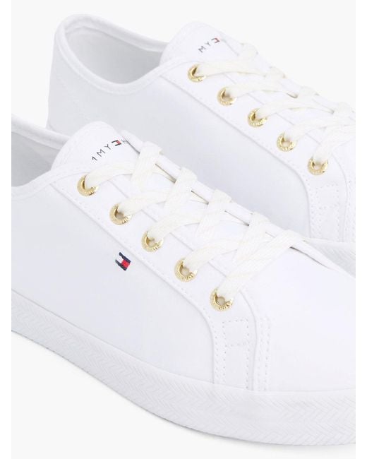Tommy Hilfiger White Essential Nautical Trainers