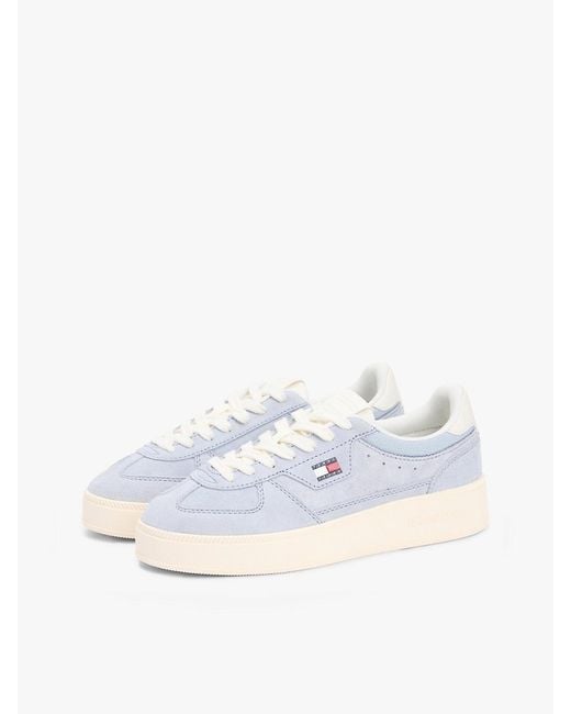 Tommy Hilfiger White The Greenwich Suede Chunky Trainers