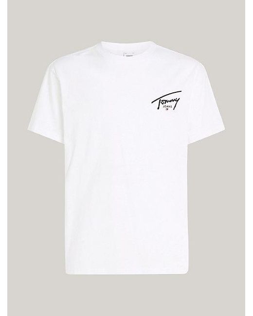 Tommy Hilfiger T-Shirt mit Signatur-Logo in White für Herren