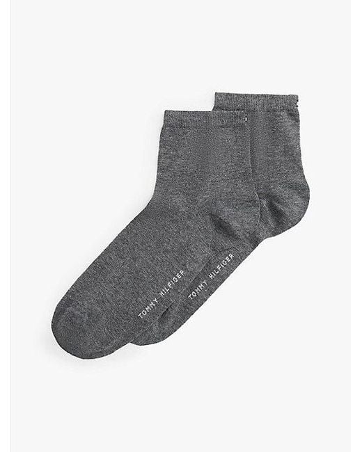 Tommy Hilfiger Set Van 2 Paar Korte Sokken in het Gray