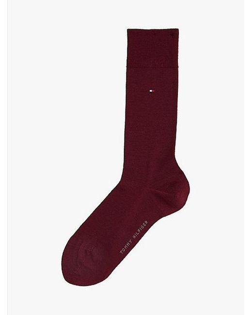 Par De Calcetines En Mezcla De Lana Tommy Hilfiger de hombre de color Purple