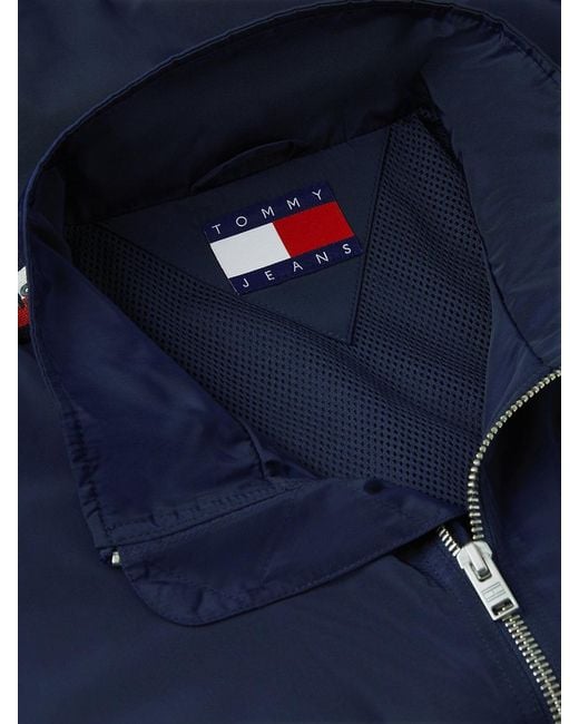 Tommy Hilfiger Blue Global Stripe Tape Zip-Thru Jacket for men