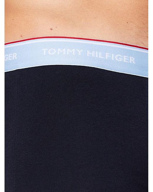 Tommy Hilfiger Premium Essential Set Van 3 Boxershorts in het Blue voor heren
