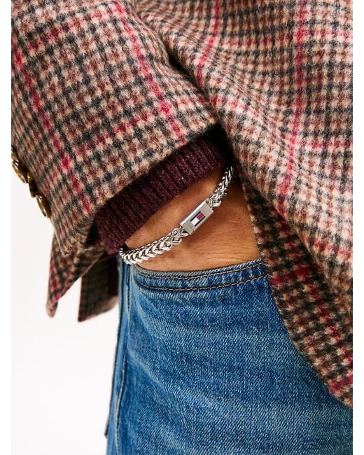 Bracciale di Tommy Hilfiger in Metallic da Uomo