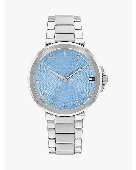 Tommy Hilfiger Blue Blaue Edelstahluhr Mit Gliederarmband