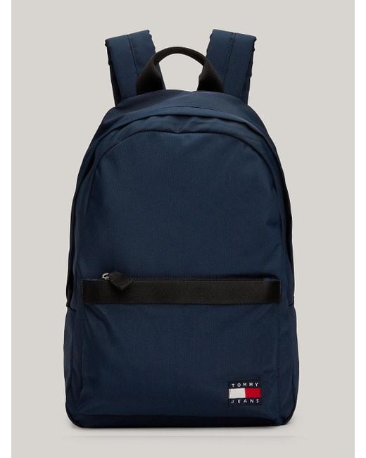 Tommy Hilfiger Blue Essential Dome Flag Backpack for men