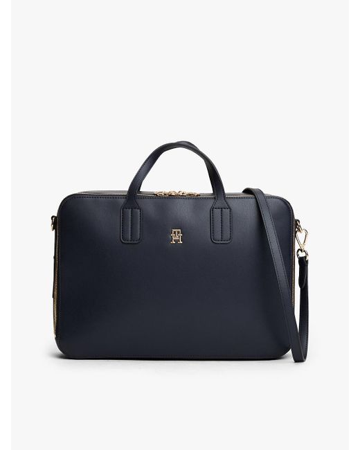 tommy-hilfiger-hilfiger-icon-th-monogram-laptop-bag-in-blue-lyst-uk