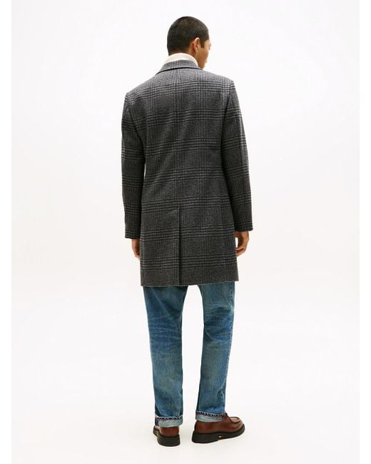 Manteau Smart Casual À Motif Prince De Galles Tommy Hilfiger pour homme en coloris Gray