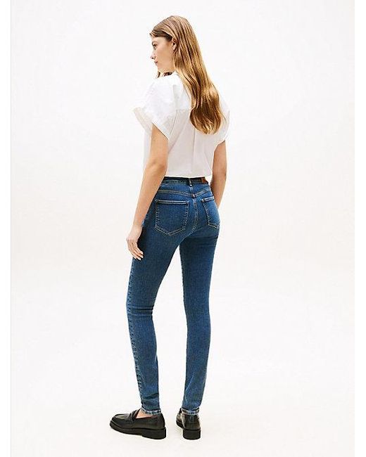 Tommy Hilfiger Black Como Skinny Jeans Mit Mittelhohem Bund