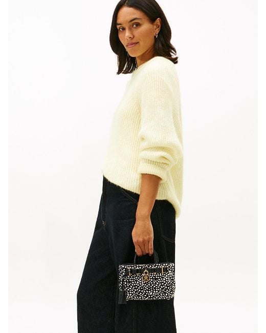 Cabas The American Icon À Motif Peau De Daim Tommy Hilfiger en coloris Black