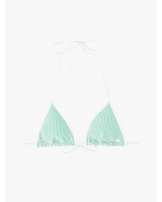 Haut De Bikini Triangle À Texture Côtelée Tommy Hilfiger en coloris Multicolor