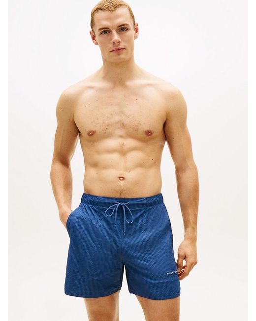 Tommy Hilfiger Blue Original Ripstop Mid Length Swim Shorts for men