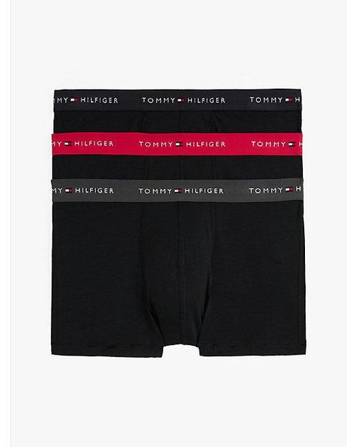 Tommy Hilfiger 3Er-Pack Trunks Mit Color Block Und Logo in Black für Herren
