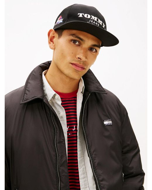 Tommy Hilfiger Black Archive Logo Embroidery Baseball Cap for men