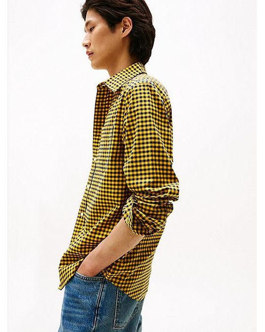 Camisa De Sarga Con Cuadros Tommy Hilfiger de hombre de color Multicolor