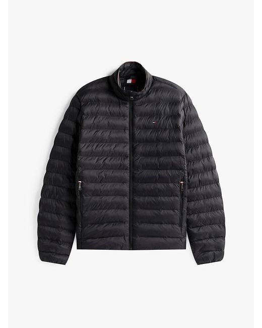 Tommy Hilfiger Black Packable Quilted Jacket for men