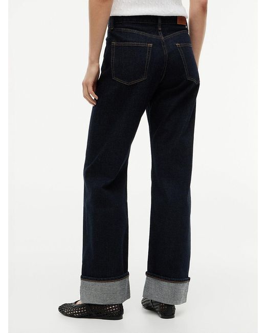 Tommy Hilfiger White Selvedge Mid Rise Loose Straight Leg Jeans