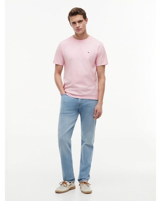 Tommy Hilfiger White Essential Seasonal Regular Fit Sollid T-shirt for men