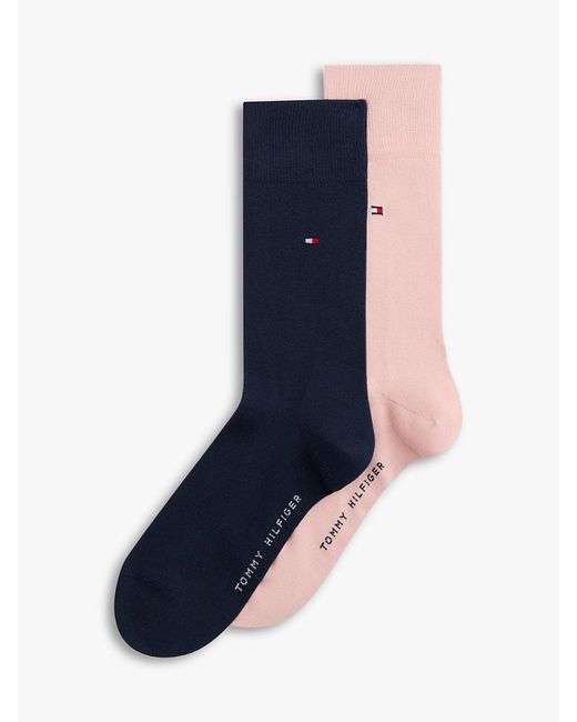 Tommy Hilfiger Blue 2-Pack Logo Flag Embroidery Socks for men