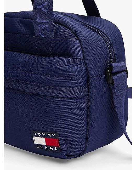 Tommy Hilfiger Blue Essential Crossbody-Tasche Mit Logomuster