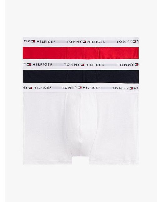Tommy Hilfiger Set Van 3 Boxershorts Met Logotaille in het White voor heren