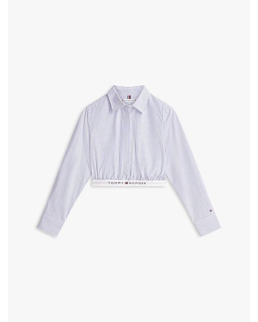 Tommy Hilfiger Blue Regular Fit Elasticated Waistband Short Shirt