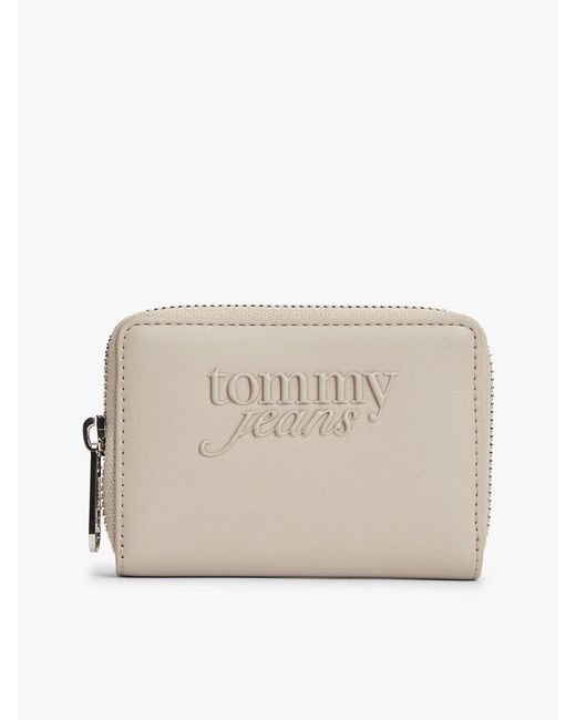 Tommy Hilfiger Natural Essential Logo Zip-Around Wallet