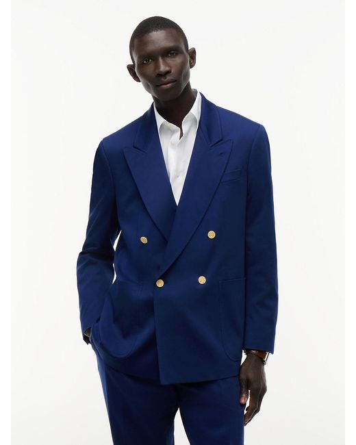 Tommy Hilfiger Blue Tone Button Regular Fit Satin Blazer for men