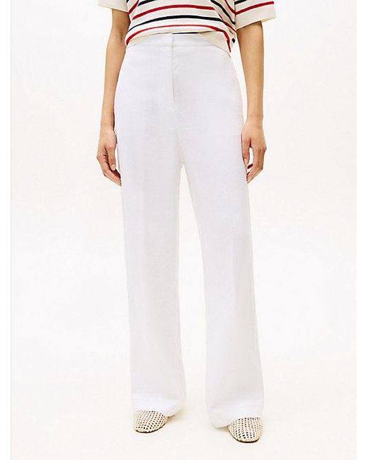 Pantalón Recto De Traje Tommy Hilfiger de color Red