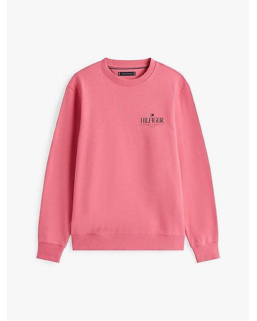 Sudadera Con Cuello Redondo Y Logo Tommy Hilfiger de hombre