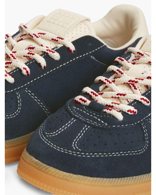 Tommy Hilfiger Blue The Greenwich Suede Cupsole Trainers