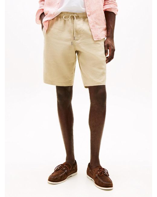 Shorts Harlem Relaxed Fit di Tommy Hilfiger in Pink da Uomo