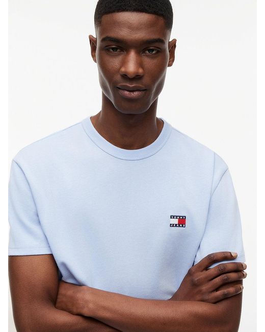 Tommy Hilfiger Blue Tommy Flag Crew Neck T-Shirt for men