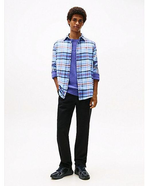 Tommy Hilfiger Otis Regular Fit Chinos Aus Twill in Blue für Herren
