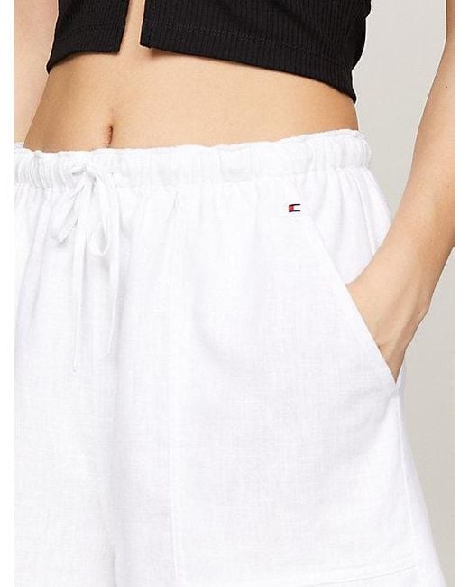 Tommy Hilfiger Black Leichtgewichtige Relaxed Mom Fit Shorts