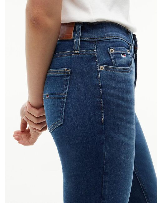 Tommy Hilfiger Blue Nora Mid Rise Skinny Jeans