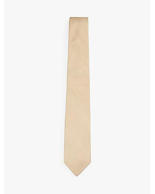 Corbata De Seda Tommy Hilfiger de hombre de color White