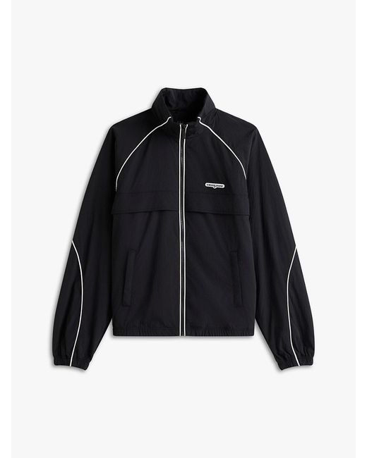 Tommy Hilfiger Black Water Repellent Piping Track Jacket
