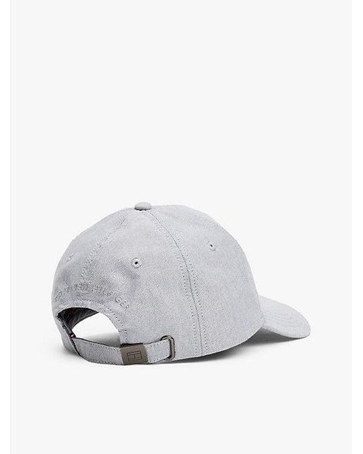 Gorra De Béisbol De Seis Paneles Tommy Hilfiger de hombre de color White